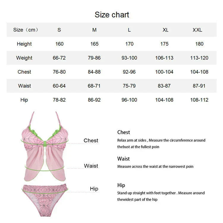 Nezuko Shinobu Cosplay lovely sexy woman bikini swimwear