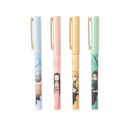 Demon Slayer Anime Gel Pen Set - Zenitsu Inosuke Nezuko Writing Pens