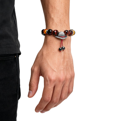 One Piece Ace Luffy Sabo Beaded Bracelet | Three Brothers Anime Charm Wristband