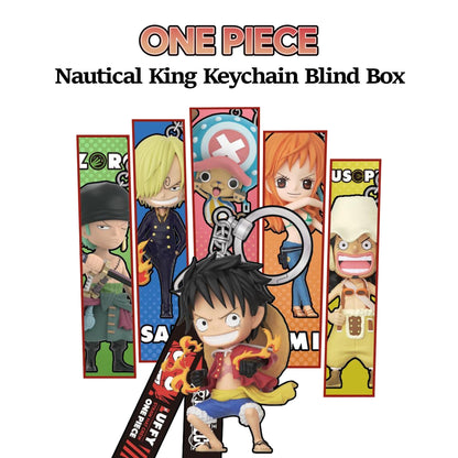 One Piece Monkey D. Luffy Roronoa Zoro Nami Sanji Usopp Chopper Blind Box Keychain, PVC Figure Key Ring Bag Pendant, Anime Collectible Mystery Box for Anime Fans