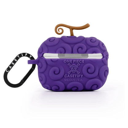 One Piece Luffy Ace Law Devil Fruit AirPods Case, Mera‑Mera Ope‑Ope Gum‑Gum 3D Silicone Protective Earbuds Cover