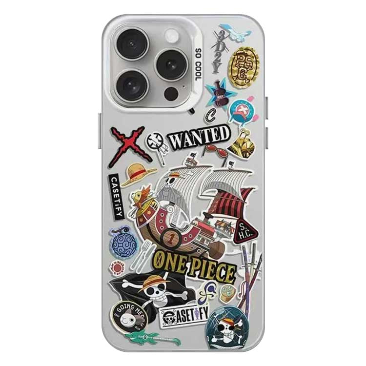 One Piece Monkey D Luffy Gear 5 Wanted Poster Phone Case, Laser Gradient Shockproof iPhone Case