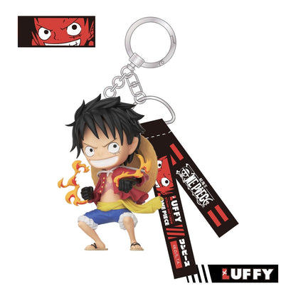 One Piece Monkey D. Luffy Roronoa Zoro Nami Sanji Usopp Chopper Blind Box Keychain, PVC Figure Key Ring Bag Pendant, Anime Collectible Mystery Box for Anime Fans