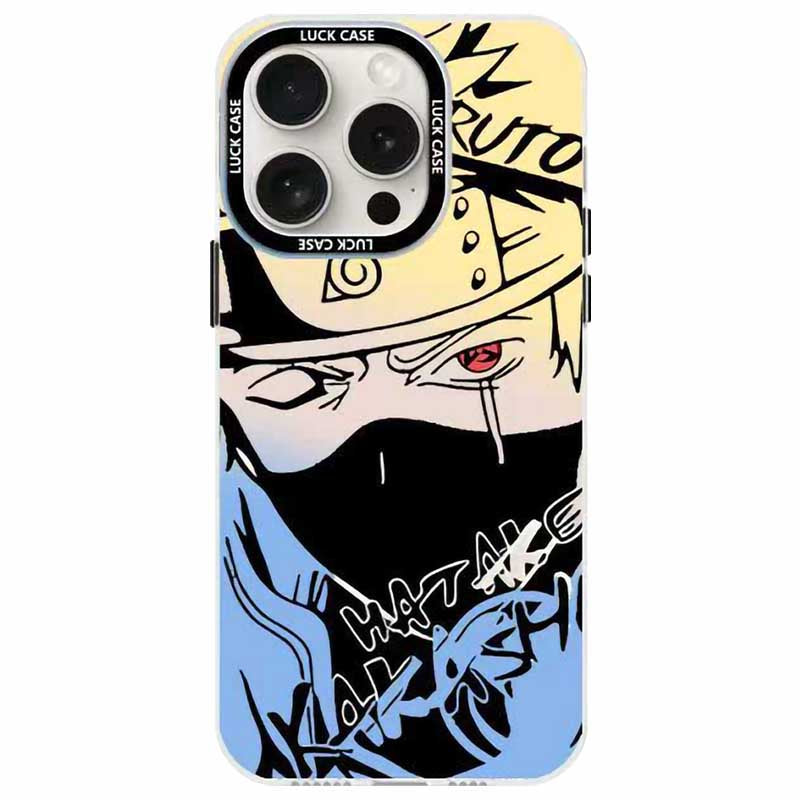 Naruto Sasuke Anime Phone Case, Graffiti Style Multi Character Shockproof Protective Case For iPhone All Models Anti-Scratch Soft TPU Cell Phone Cover