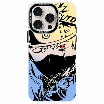 Naruto Sasuke Anime Phone Case, Graffiti Style Multi Character Shockproof Protective Case For iPhone All Models Anti-Scratch Soft TPU Cell Phone Cover