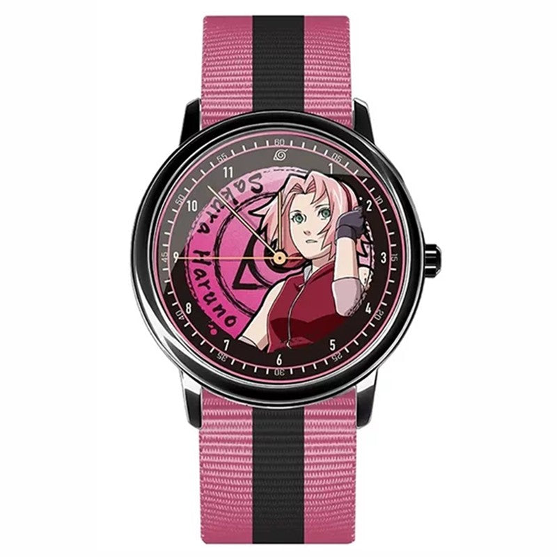 Naruto Uzumaki Sasuke Uchiha Anime Watch Blind Box, Naruto Shippuden Collectible Waterproof Quartz Watch
