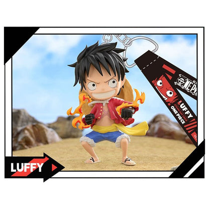 One Piece Monkey D. Luffy Roronoa Zoro Nami Sanji Usopp Chopper Blind Box Keychain, PVC Figure Key Ring Bag Pendant, Anime Collectible Mystery Box for Anime Fans