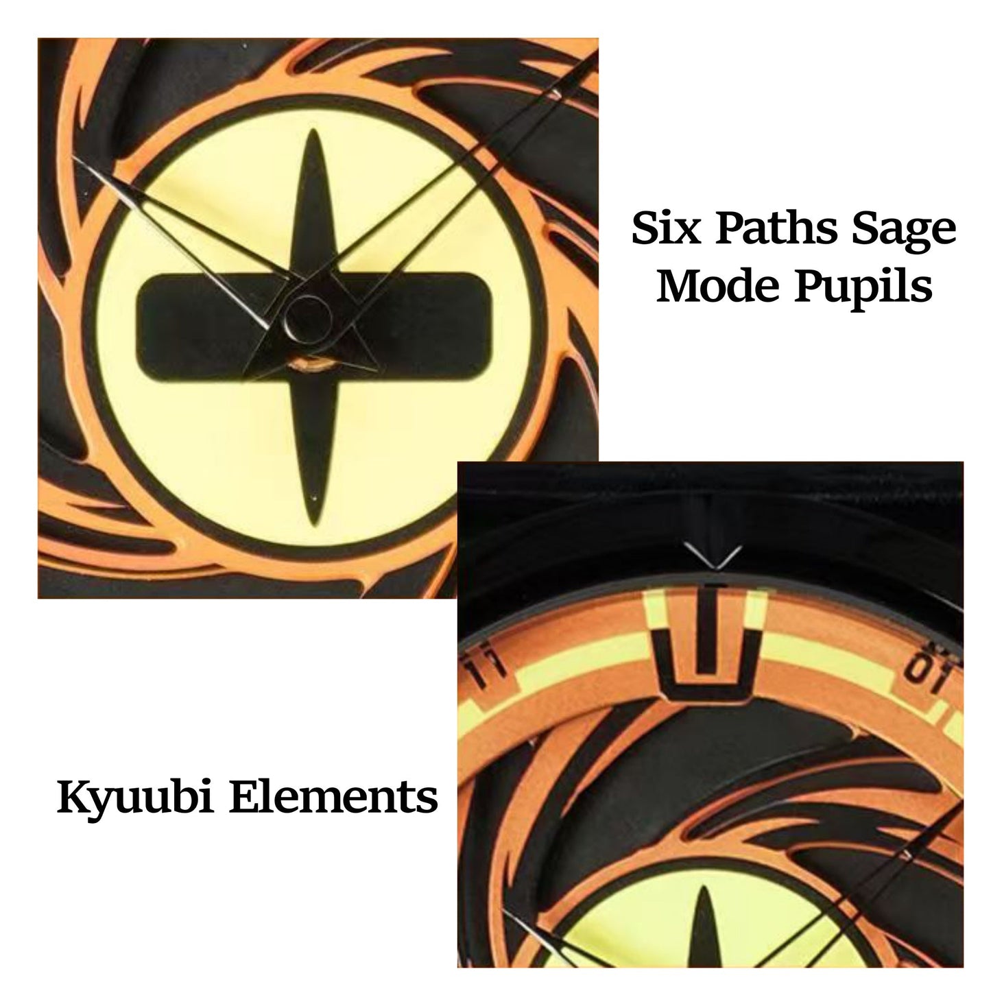 Naruto Itachi Rotating Quartz Watch, Six Paths Sage Mode Sharingan Anime Wrist Watch