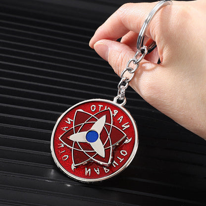 Naruto Sharingan Rotatable Keychain - Uchiha Anime Spinning Fidget Toy