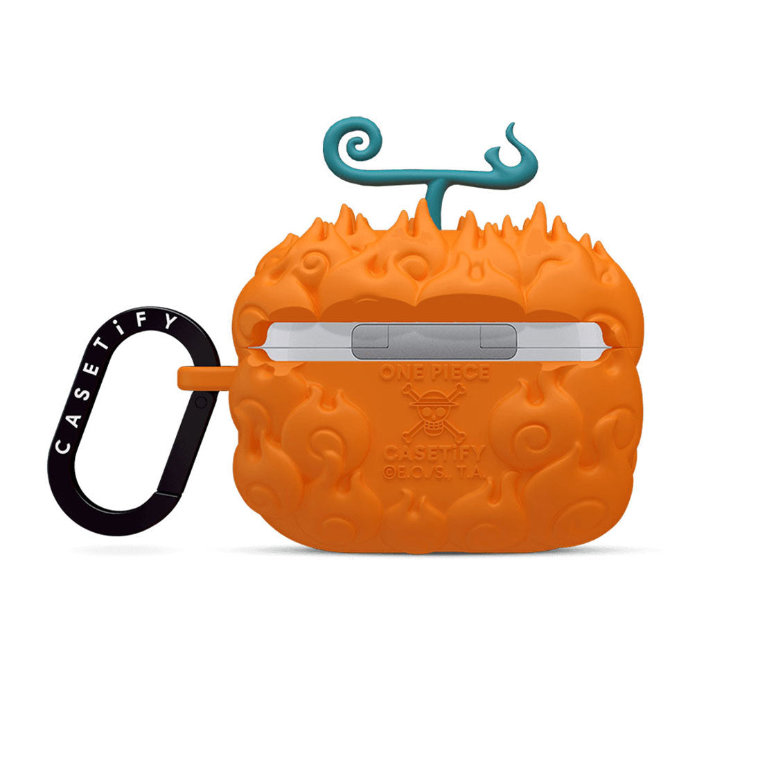 One Piece Luffy Ace Law Devil Fruit AirPods Case, Mera‑Mera Ope‑Ope Gum‑Gum 3D Silicone Protective Earbuds Cover