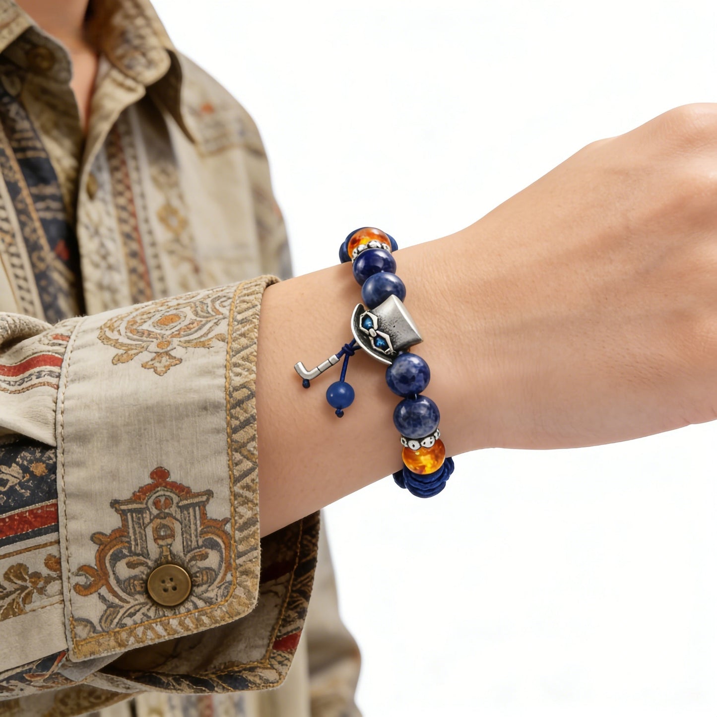 One Piece Ace Luffy Sabo Beaded Bracelet | Three Brothers Anime Charm Wristband