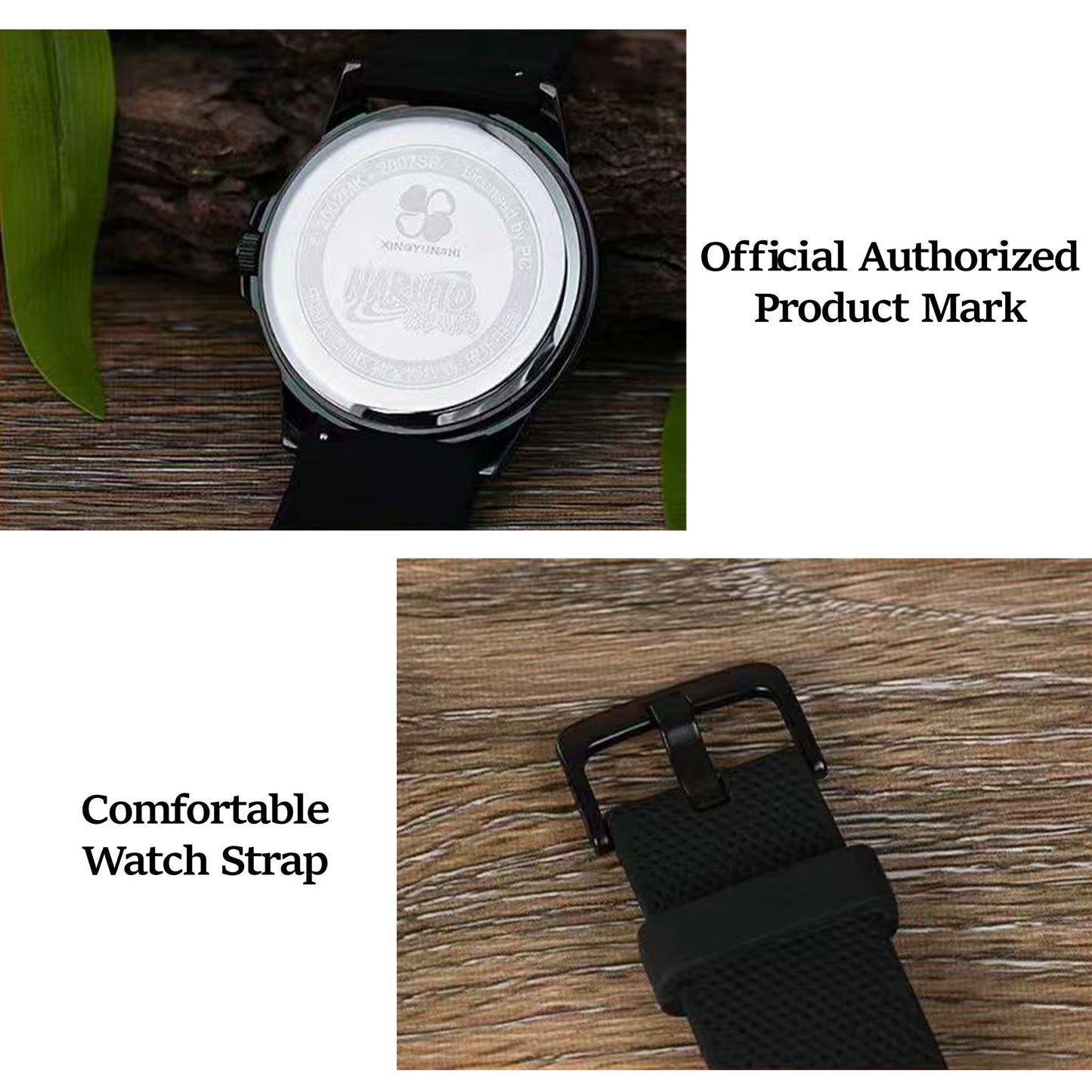 Naruto Itachi Rotating Quartz Watch, Six Paths Sage Mode Sharingan Anime Wrist Watch
