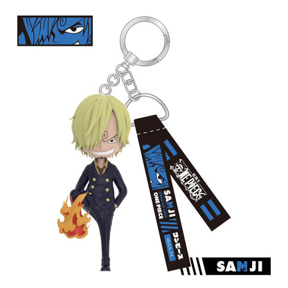 One Piece Monkey D. Luffy Roronoa Zoro Nami Sanji Usopp Chopper Blind Box Keychain, PVC Figure Key Ring Bag Pendant, Anime Collectible Mystery Box for Anime Fans