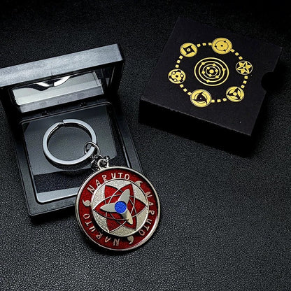 Naruto Sharingan Rotatable Keychain - Uchiha Anime Spinning Fidget Toy
