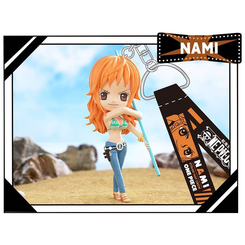 One Piece Monkey D. Luffy Roronoa Zoro Nami Sanji Usopp Chopper Blind Box Keychain, PVC Figure Key Ring Bag Pendant, Anime Collectible Mystery Box for Anime Fans