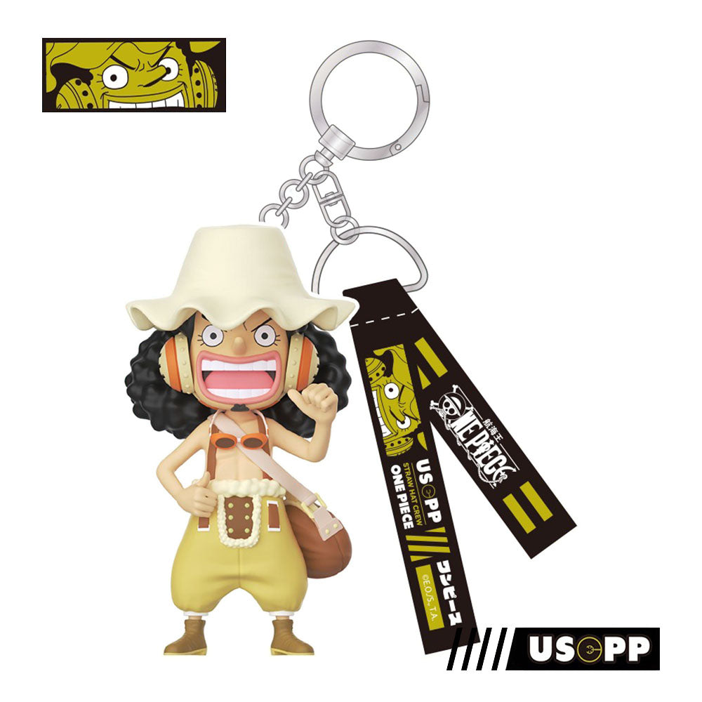 One Piece Monkey D. Luffy Roronoa Zoro Nami Sanji Usopp Chopper Blind Box Keychain, PVC Figure Key Ring Bag Pendant, Anime Collectible Mystery Box for Anime Fans