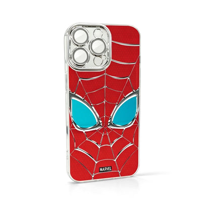 Marvel Spider‑Man Phone Case, 3‑In‑1 Removable Camera Lens Protector Cover, Four‑Corner Airbag Shockproof TPU Bumper, Spider Web Pattern Clear Protective Shell For Multiple Smartphone Models, Anti‑Drop Daily Use Mobile Phone Case