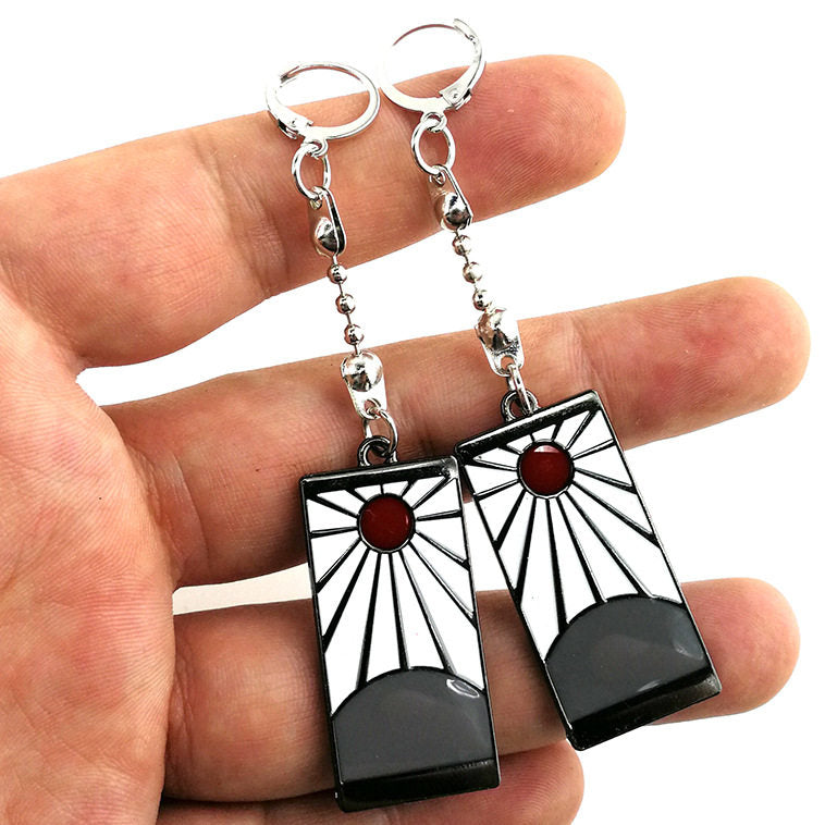 Demon Slayer Tanjiro Kamado Collectible Keychain Set, Anime Metal Pendants and Sword Replicas