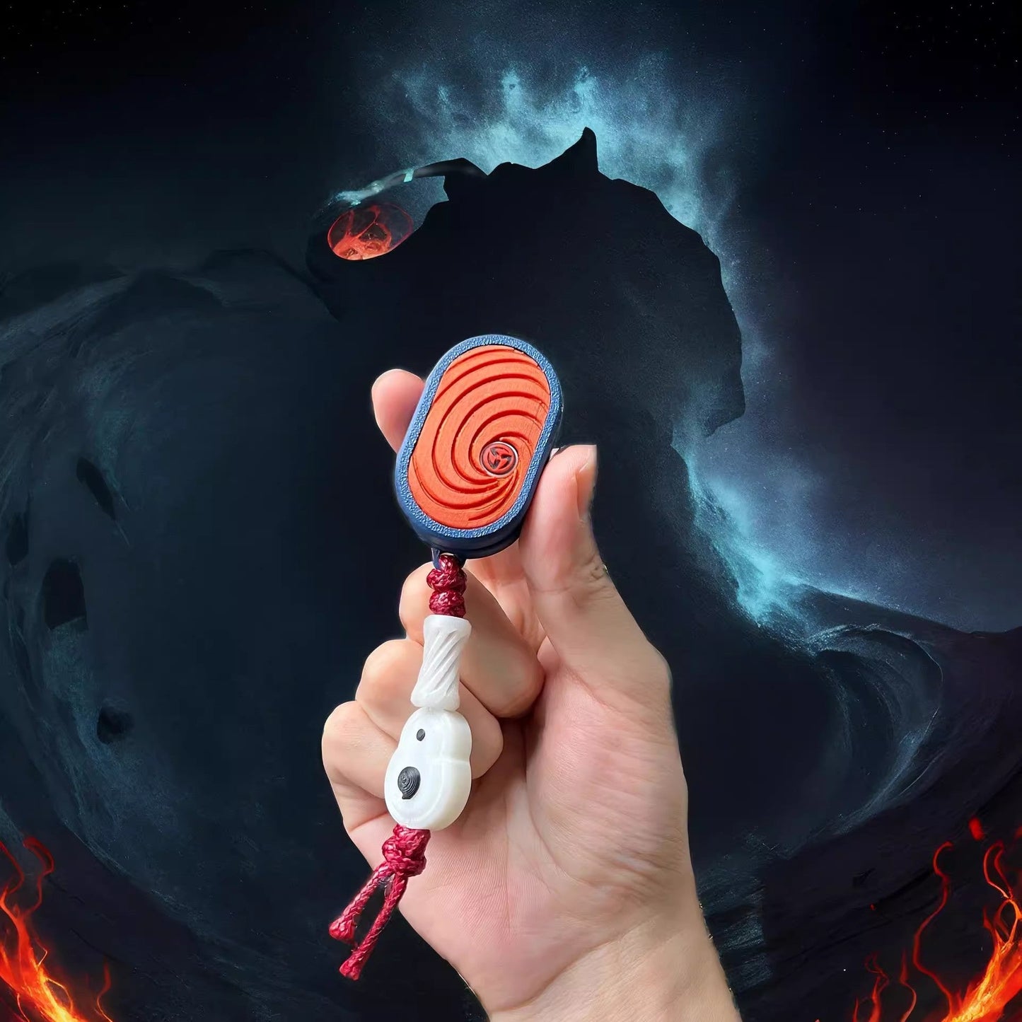 Itachi/Obito/Gaara Fire Shadow Ninja - Inspired EDC Push Cards for Stress Relief