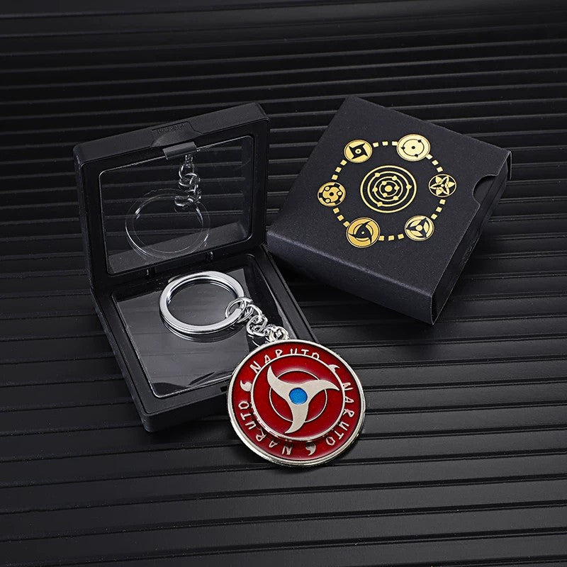 Naruto Sharingan Rotatable Keychain - Uchiha Anime Spinning Fidget Toy