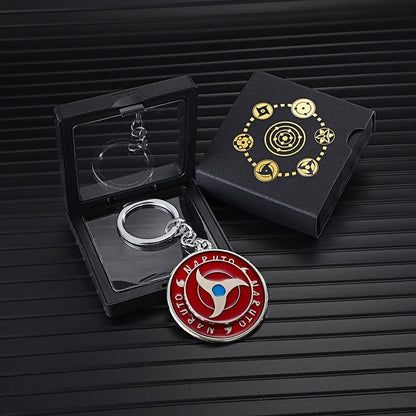 Naruto Sharingan Rotatable Keychain - Uchiha Anime Spinning Fidget Toy