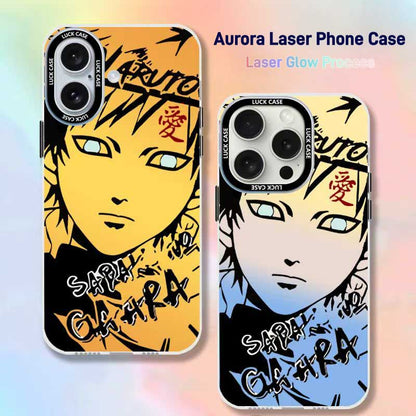Naruto Sasuke Anime Phone Case, Graffiti Style Multi Character Shockproof Protective Case For iPhone All Models Anti-Scratch Soft TPU Cell Phone Cover