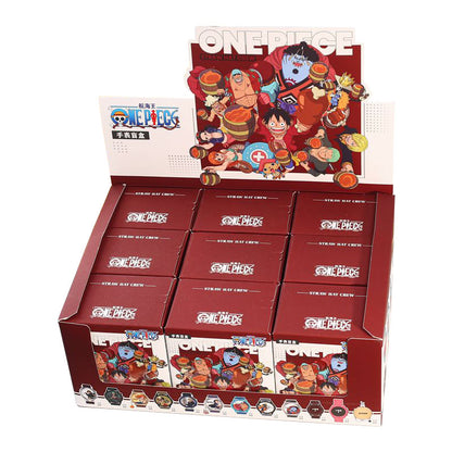 One Piece Luffy Zoro Nami Chopper Blind Box Wrist Watch, Anime Character Quartz Watch with Polyester Strap, Collectible Random Mystery Box Wristwatch Gift for Anime Fans