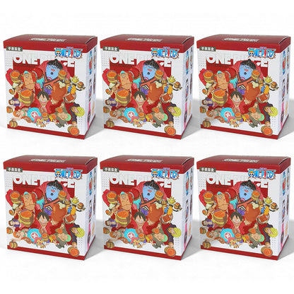 One Piece Luffy Zoro Nami Chopper Blind Box Wrist Watch, Anime Character Quartz Watch with Polyester Strap, Collectible Random Mystery Box Wristwatch Gift for Anime Fans