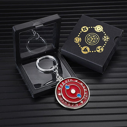 Naruto Sharingan Rotatable Keychain - Uchiha Anime Spinning Fidget Toy