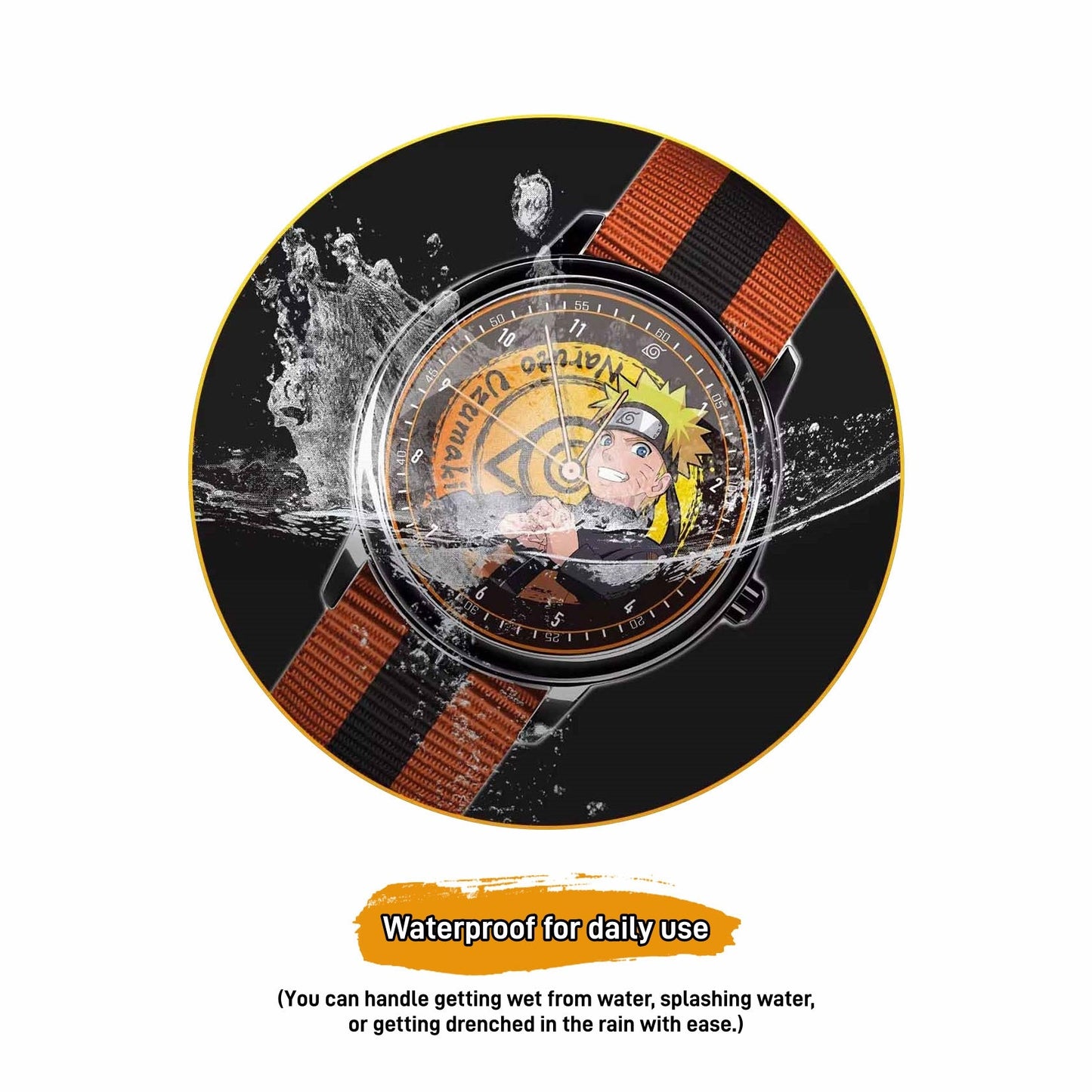 Naruto Uzumaki Sasuke Uchiha Anime Watch Blind Box, Naruto Shippuden Collectible Waterproof Quartz Watch
