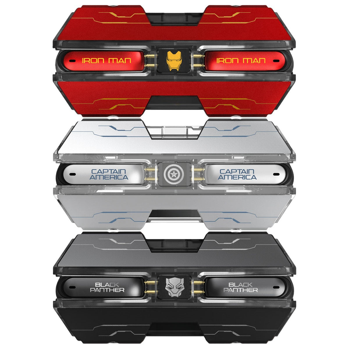 Marvel Iron Man Captain America Wireless Earbuds, Marvel TWS Bluetooth 5.3 Headphones with Battleship Design