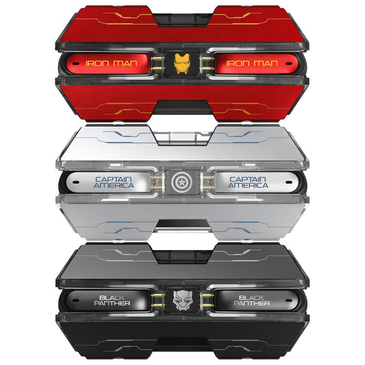 Marvel Iron Man Captain America Wireless Earbuds, Marvel TWS Bluetooth 5.3 Headphones with Battleship Design