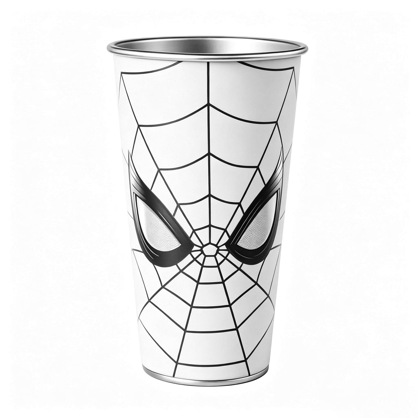Marvel Spider-Man Cold Color Changing 304 Stainless Steel Cup Glow In Dark Eyes 700ml Large Capacity Iced Coffee Cold Drink Tumbler With Gift Box