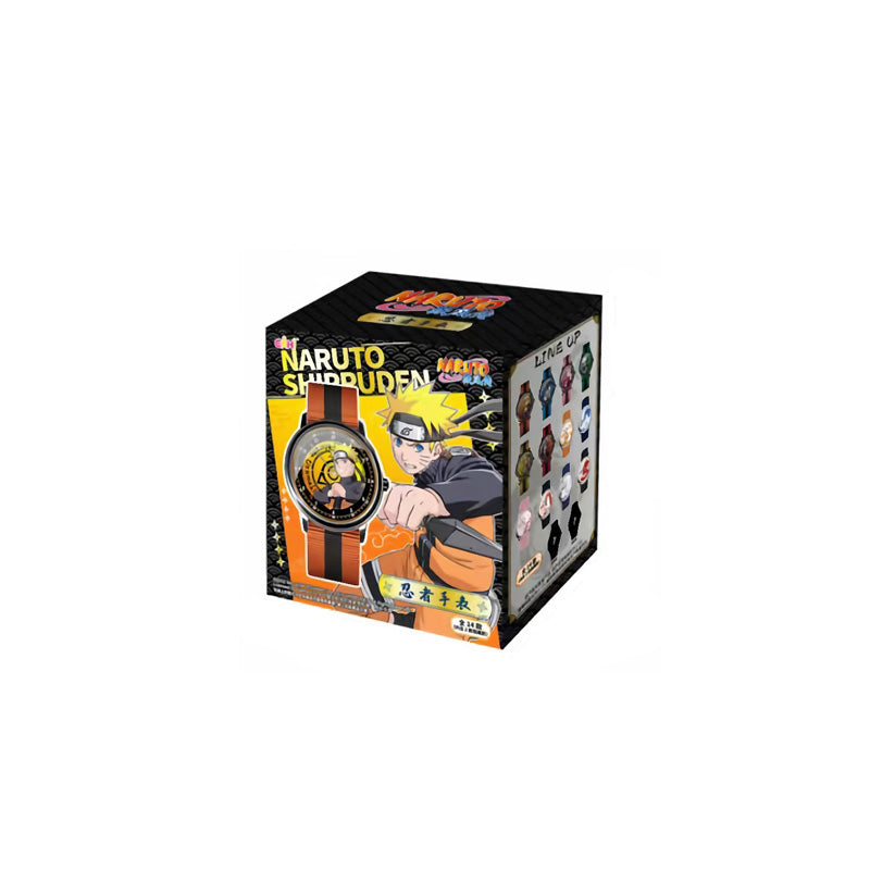 Naruto Uzumaki Sasuke Uchiha Anime Watch Blind Box, Naruto Shippuden Collectible Waterproof Quartz Watch