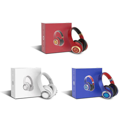 Marvel Iron Man Captain America Gaming Headphones, Bluetooth 5.3 Over-Ear Headset with RGB Light