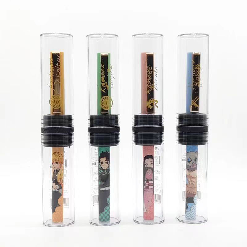 Demon Slayer Anime Gel Pen Set - Zenitsu Inosuke Nezuko Writing Pens