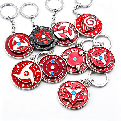 Naruto Sharingan Rotatable Keychain - Uchiha Anime Spinning Fidget Toy