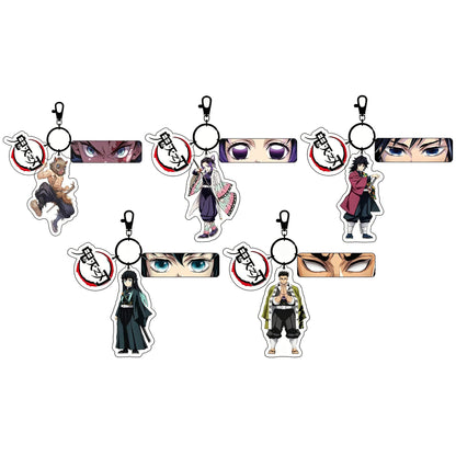Demon Slayer Reflective Eye Acrylic Keychain Set, 3PCS Anime Bag Charm Accessories