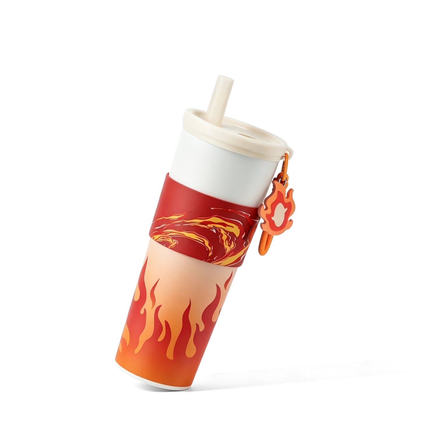 Demon Slayer Tanjiro Nezuko All Designs 710ml Insulated Tumbler 316 Stainless Steel Double Wall Coffee Cup Dual Drinking Lid With Straw Charm Leakproof Travel Water Bottle
