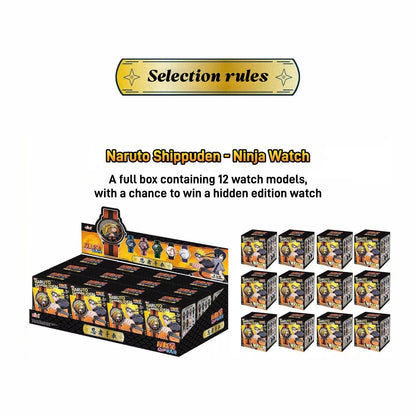 Naruto Uzumaki Sasuke Uchiha Anime Watch Blind Box, Naruto Shippuden Collectible Waterproof Quartz Watch