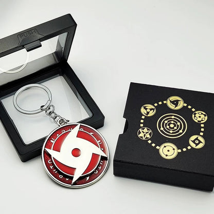 Naruto Sharingan Rotatable Keychain - Uchiha Anime Spinning Fidget Toy