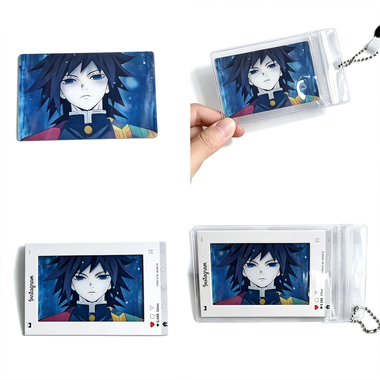 Demon Slayer 3D Lenticular Instagram Photo Card - Anime Motion Hanging Ornament