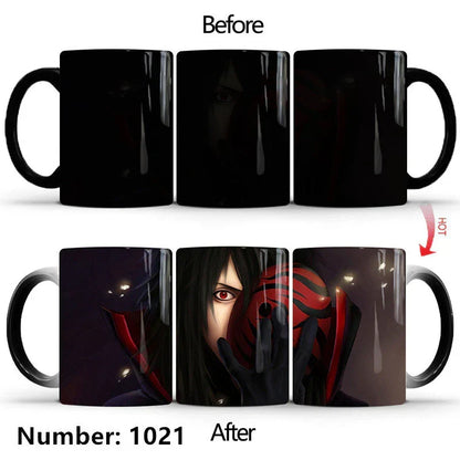 Uzumaki/Sasuke Color-Changing Mug Ceramic Heated Water Gradient Magic Coffee Mug cup