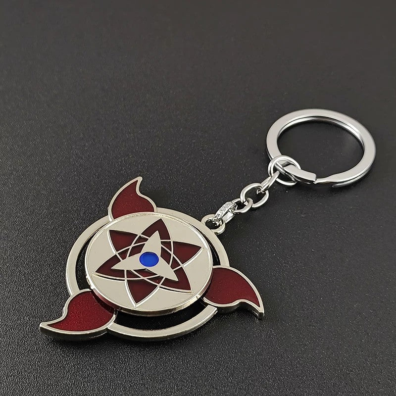 Naruto Sharingan Rotatable Keychain - Uchiha Anime Spinning Fidget Toy
