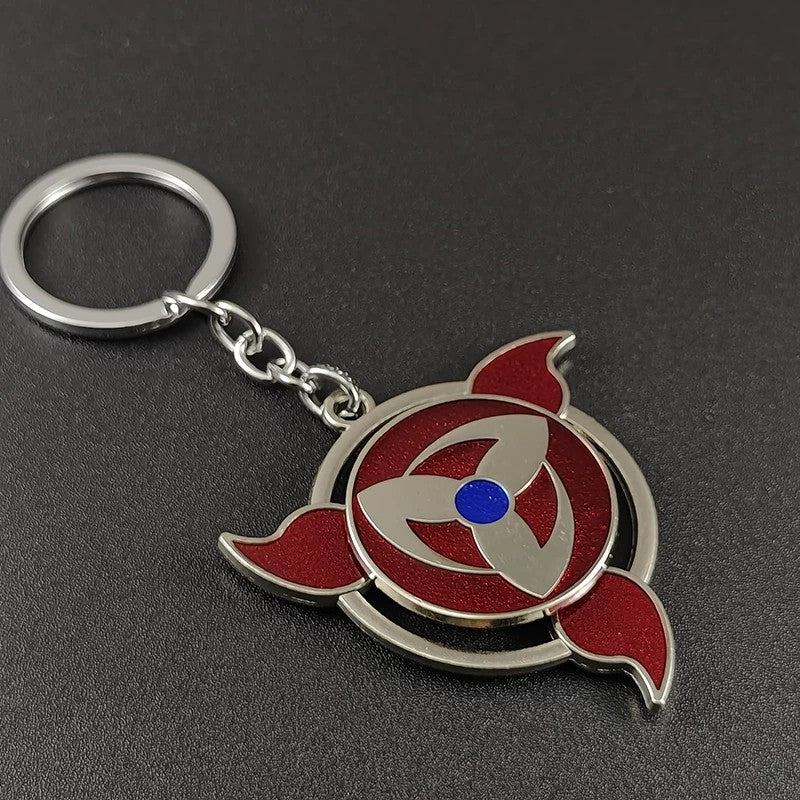 Naruto Sharingan Rotatable Keychain - Uchiha Anime Spinning Fidget Toy