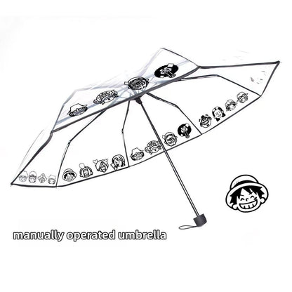 Luffy/Zoro Carry Your Pirate Dream with Transparent Umbrella - Straw Hat Crew by Your Side