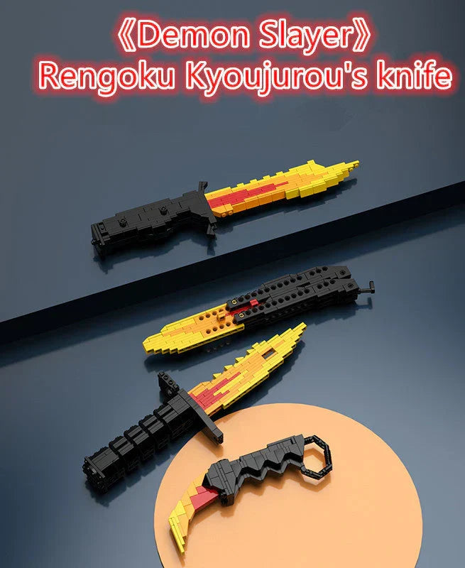 Rengoku Kyoujurou's flame Building Block Toy model