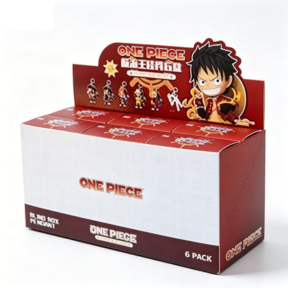 One Piece Monkey D. Luffy Roronoa Zoro Nami Sanji Usopp Chopper Blind Box Keychain, PVC Figure Key Ring Bag Pendant, Anime Collectible Mystery Box for Anime Fans