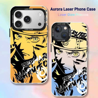 Naruto Sasuke Anime Phone Case, Graffiti Style Multi Character Shockproof Protective Case For iPhone All Models Anti-Scratch Soft TPU Cell Phone Cover