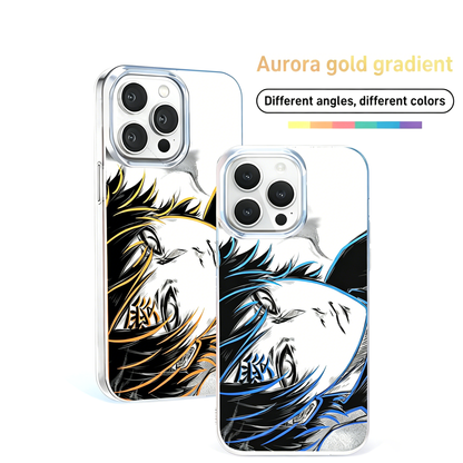 Naruto Gaara of the Desert Gradient Phone Case, Aurora Border Shockproof Anime Case